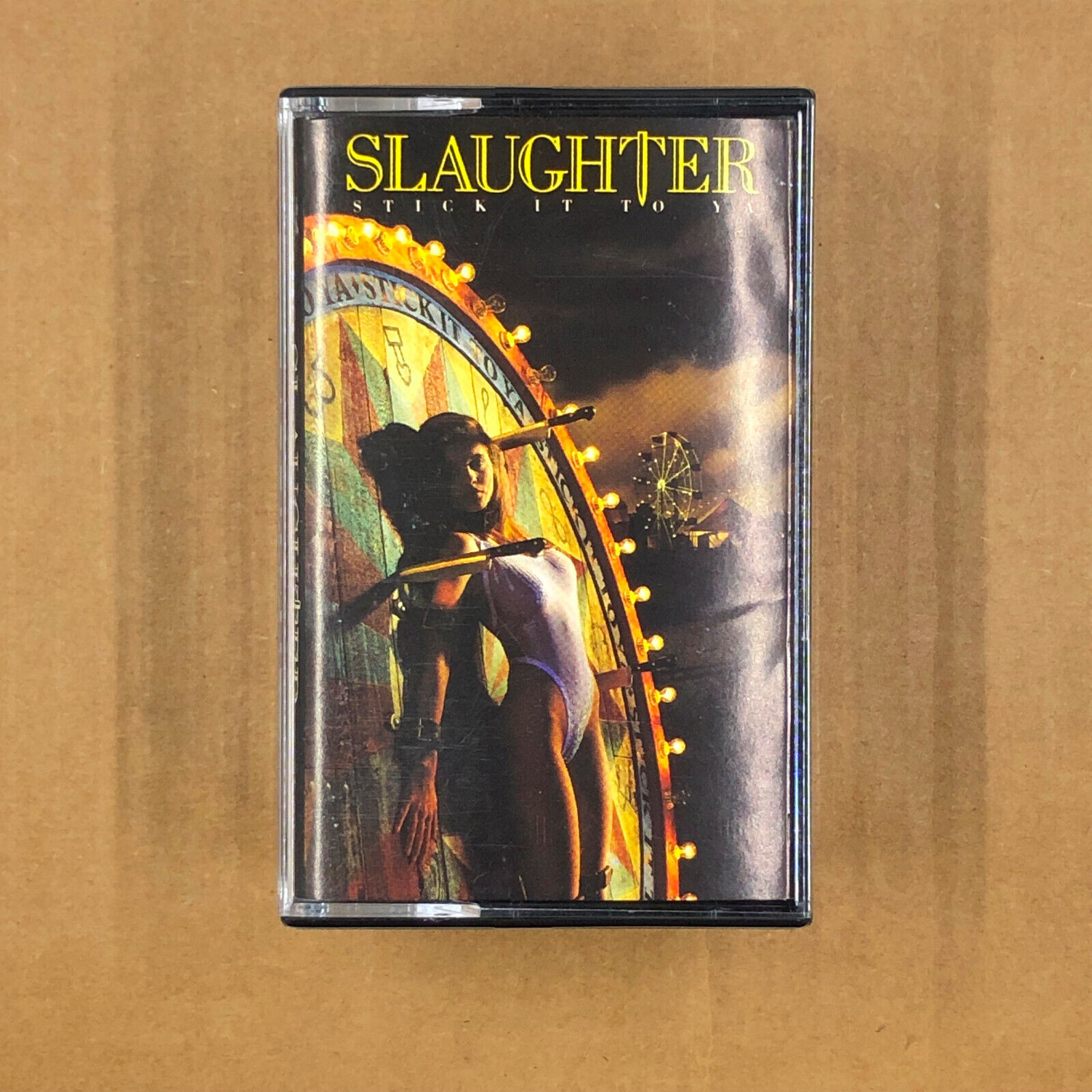 Cassette Tape Menu:Slaughter - Stick It To Ya:BUILD UR OWN LOT CASSETTE TAPES METAL GLAM 80s GNR Motley Crue KISS Def Leppard