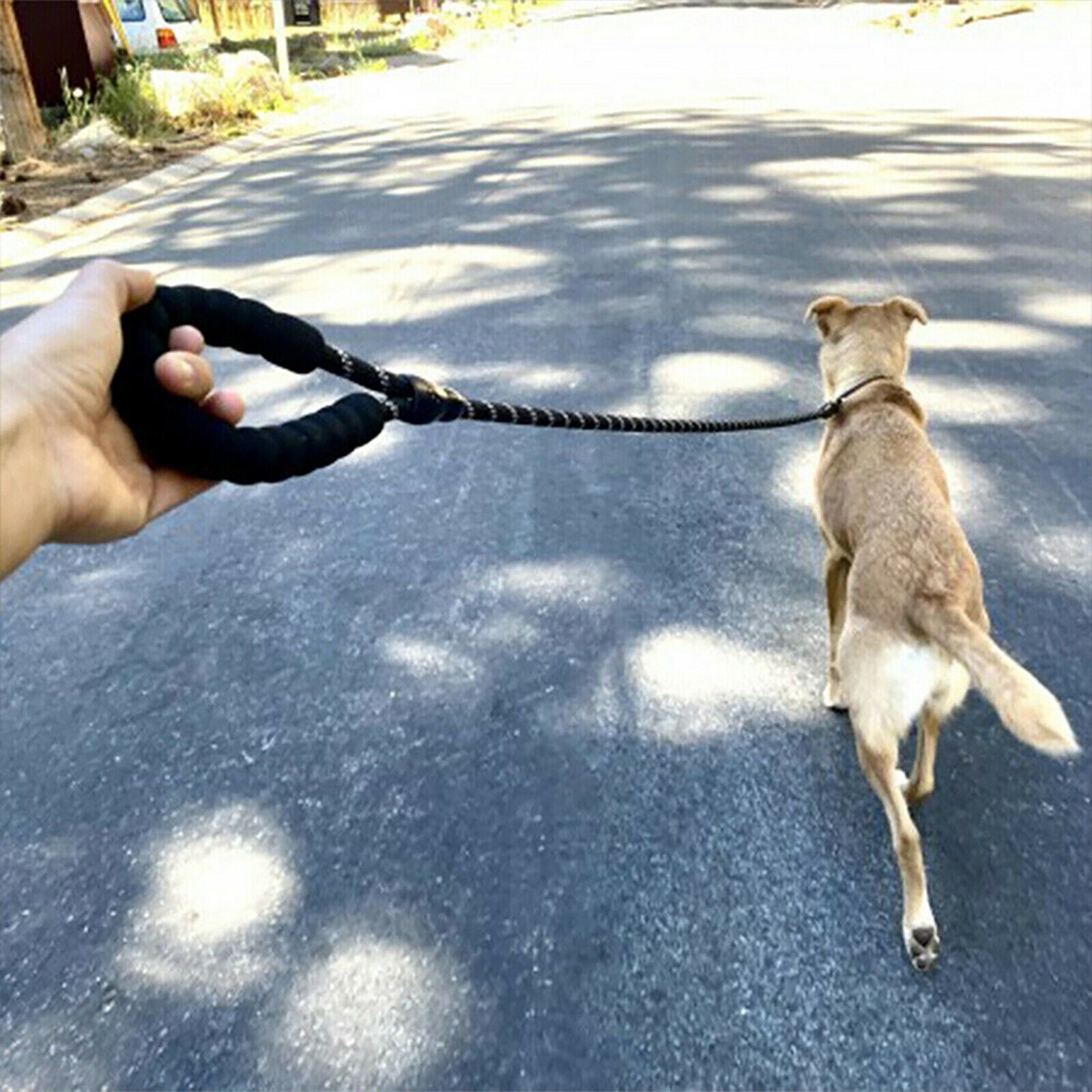 Dog Rope Leash Heavy Duty Durable Reflective Lead Padded Handle Walking Nylon