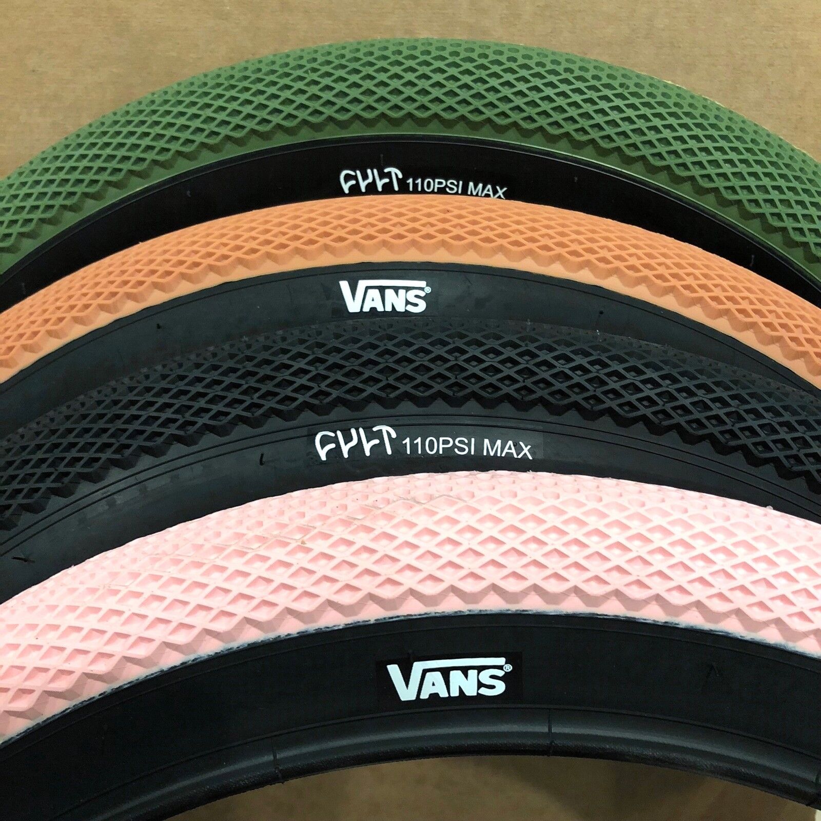 CULT BMX VANS BICYCLE TIRE 20 X 2.40 CULT BMX VANS BICYCLE TIRE 20 X 2.40