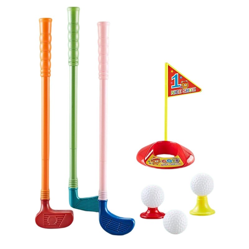 Kids Mini Golf Club Toys Set Indoor Outdoor Leisure Sports Practice Plastic