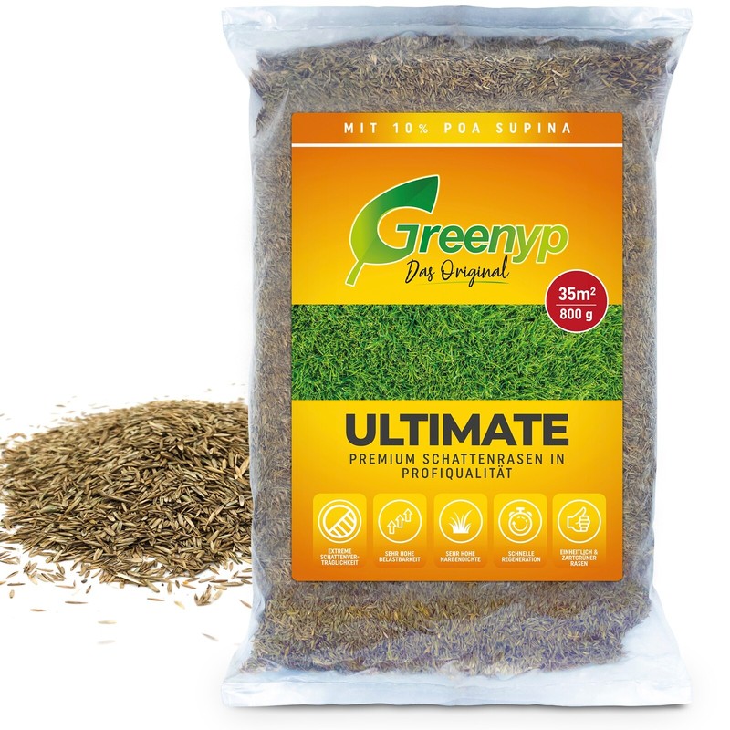 Ultimate Schattenrasen Mit 10%Poa Supina Grassamen Rasen Rasensaat Gras Nachsaat