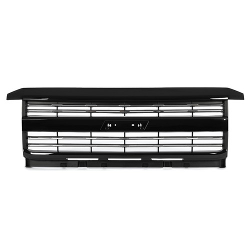 Fits Silverado 2500 HD 3500 HD 2015-2019 Factory Style Grille Hood Black Painted