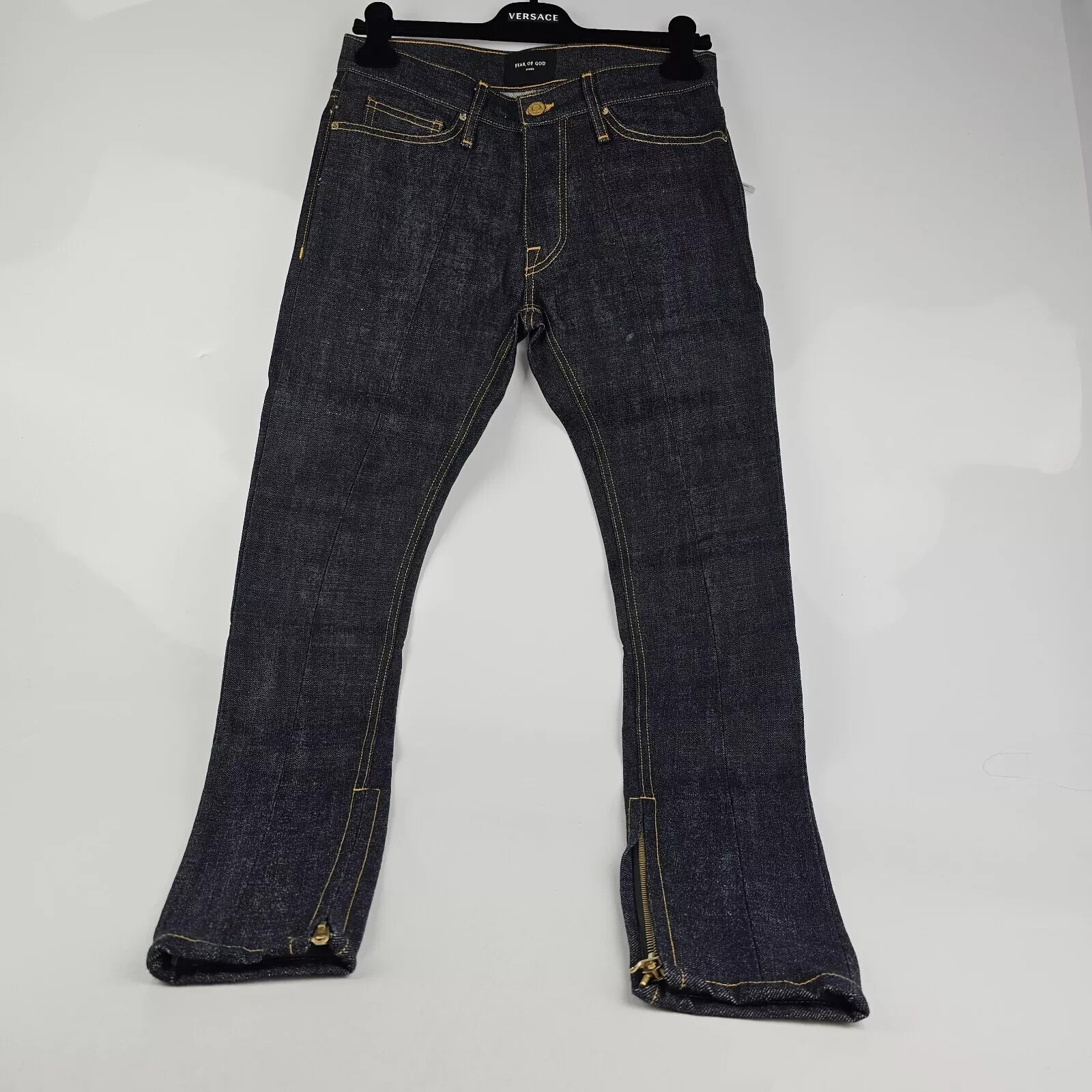 Fear Of God Vintage Blue Selvedge Denim Jeans New Size US 28 Fear Of God Vintage Blue Selvedge Denim Jeans New Size US 28