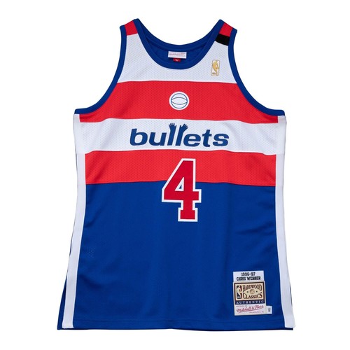 АУТЕНТИЧНАЯ ФУТБОЛКА NBA MITCHELL & NESS WASHINGTON BULLETS 96-97 КРИС УЭББЕР