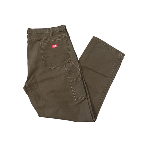 Vintage Dickies Carpenter Pants 33x32 Camel Tan Canvas Baggy