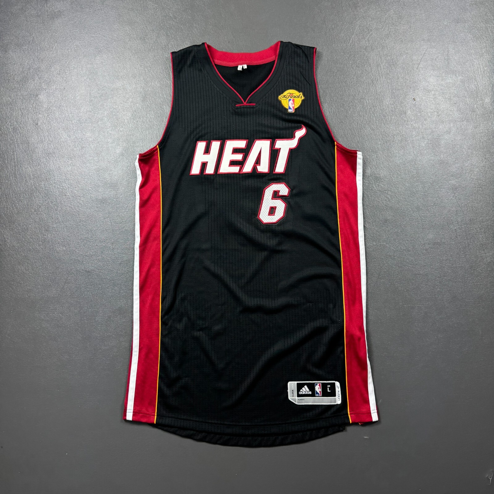 100% Authentic Lebron James Adidas Miami Heat NBA Finals