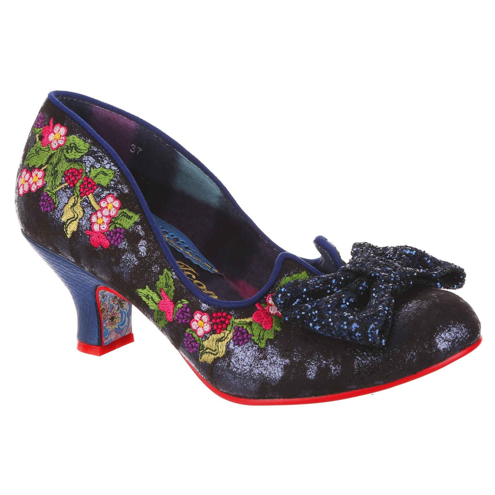 Irregular Choice Women s RIPEN ON THE VINE BLUE Mid Heel Shoes
