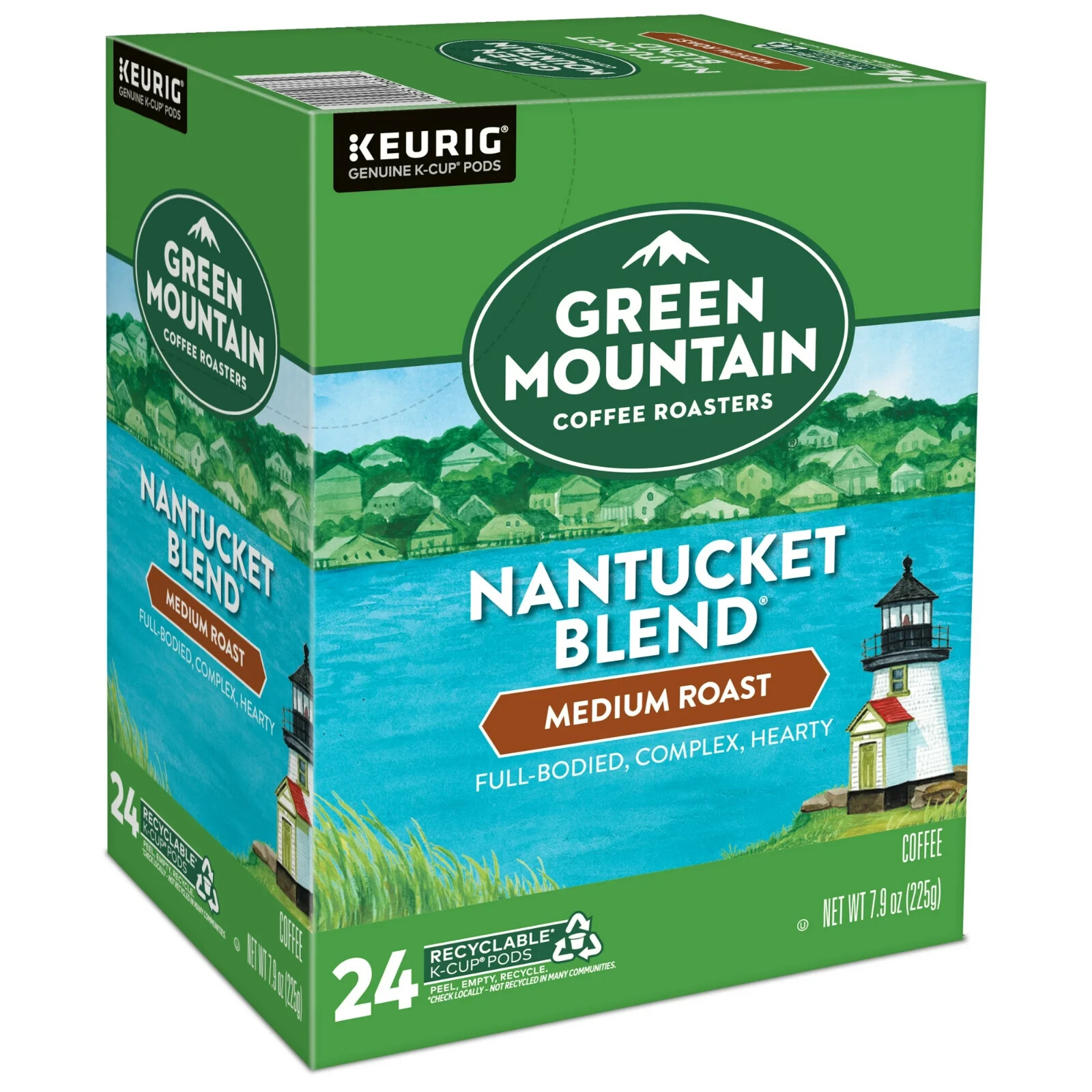 Green Mountain Coffee Nantucket Blend Medium Roast Keurig K-Cup Pods 24 Count 