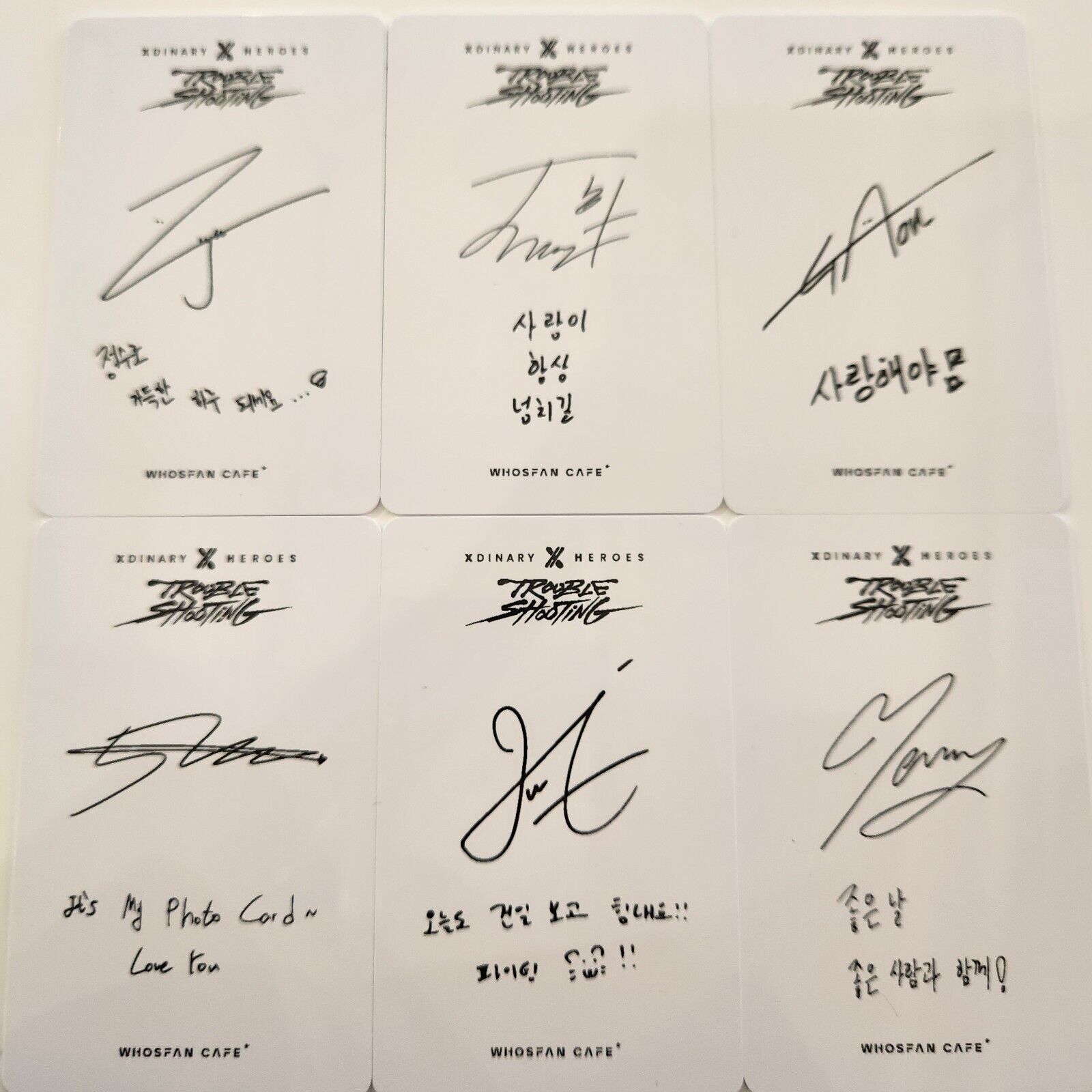 Xdinary Heroes singed prin PHOTOCARD Troubleshooting The 1st Xdinary Heroes singed prin PHOTOCARD Troubleshooting The 1st