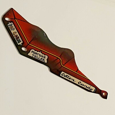 1985 WILLIAMS COMET PINBALL MACHINE PLAYFIELD PLASTIC 31-540-6 POP CORN FORTUNE