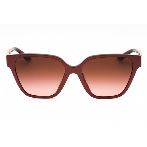 Pre-owned Versace Women's Sunglasses Pearl Dark Ruby Cat Eye Frame 0ve4471bf 54755m In Grey Pink