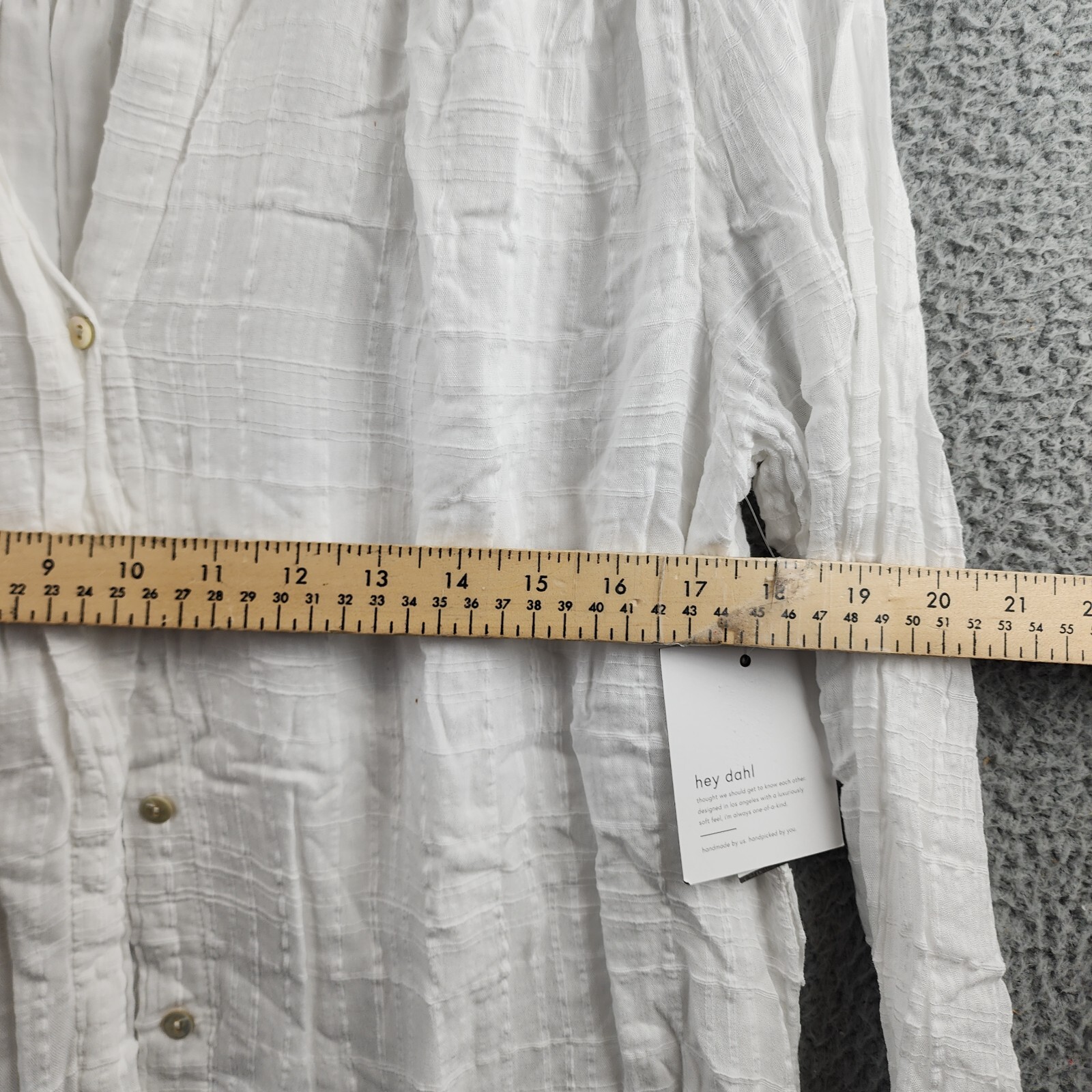 Bella Dahl Shirtdress Women's M White Collared Long Sleeve Button Front Closure - Picture 9 of 15