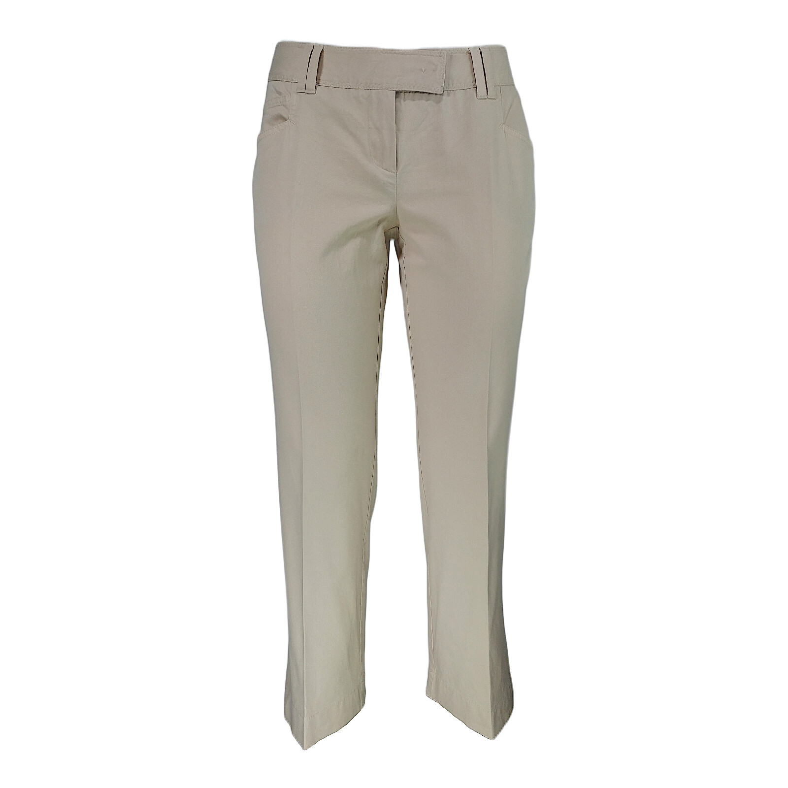 CHRISTIAN DIOR - Vintage Beige Cotton Capri 7/8 Pants | Size