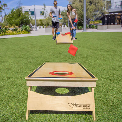 GoSports Tournament Edition Regulation Cornhole Game Set  Natural