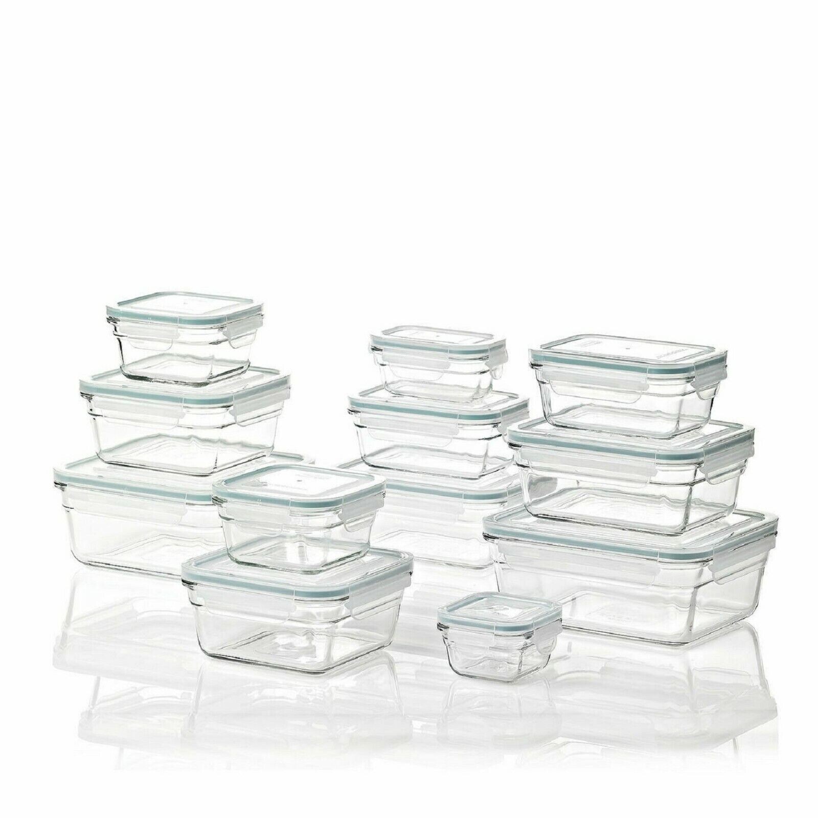 Member's Mark 24-Piece Glass Food Storage Containers Set by Glasslock BPA Free