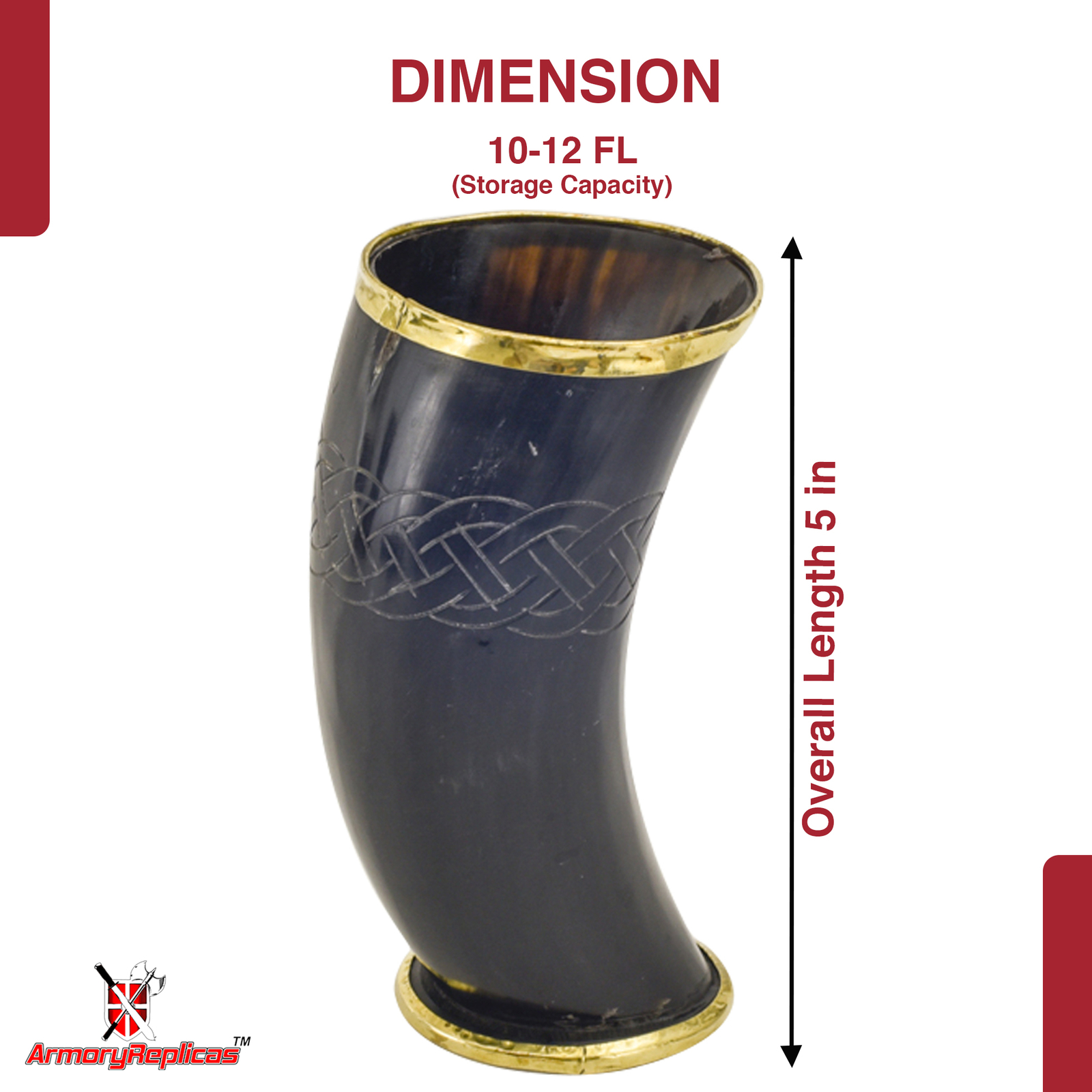 Norse Viking The Hooded Raven Tankard  Ceremonial Drinking Horn Cup / Mug