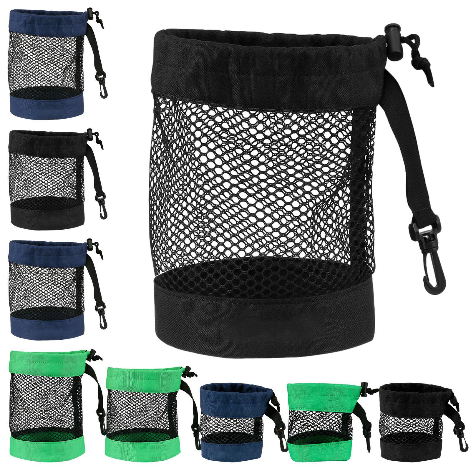 Ball Net Bag Mesh Golf Bag Organizer Golf Ball Holder Nylon Pouch