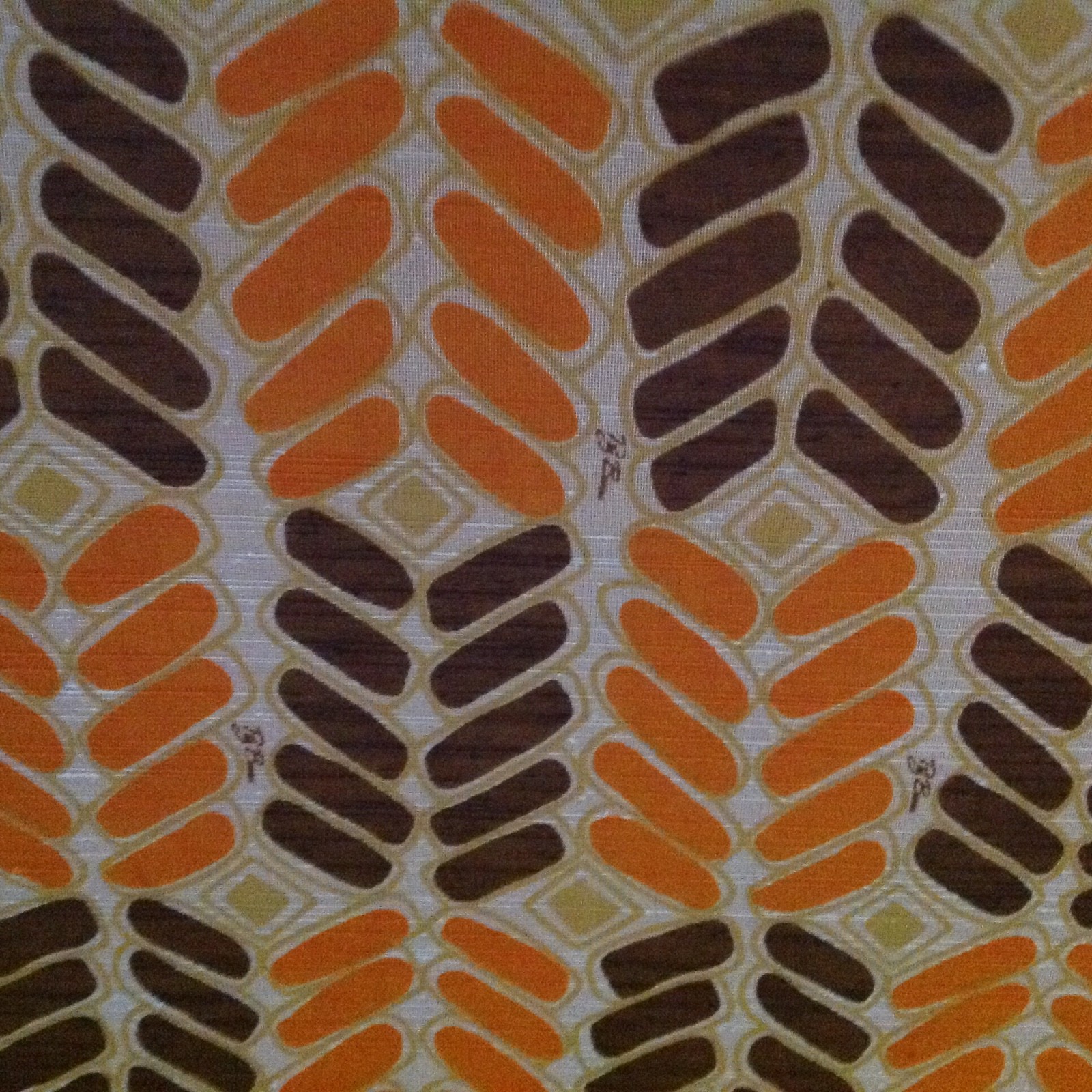 RARE 1960's German Op Art Designer Signed Fabric. 3.5 Yards Still on the Bolt.