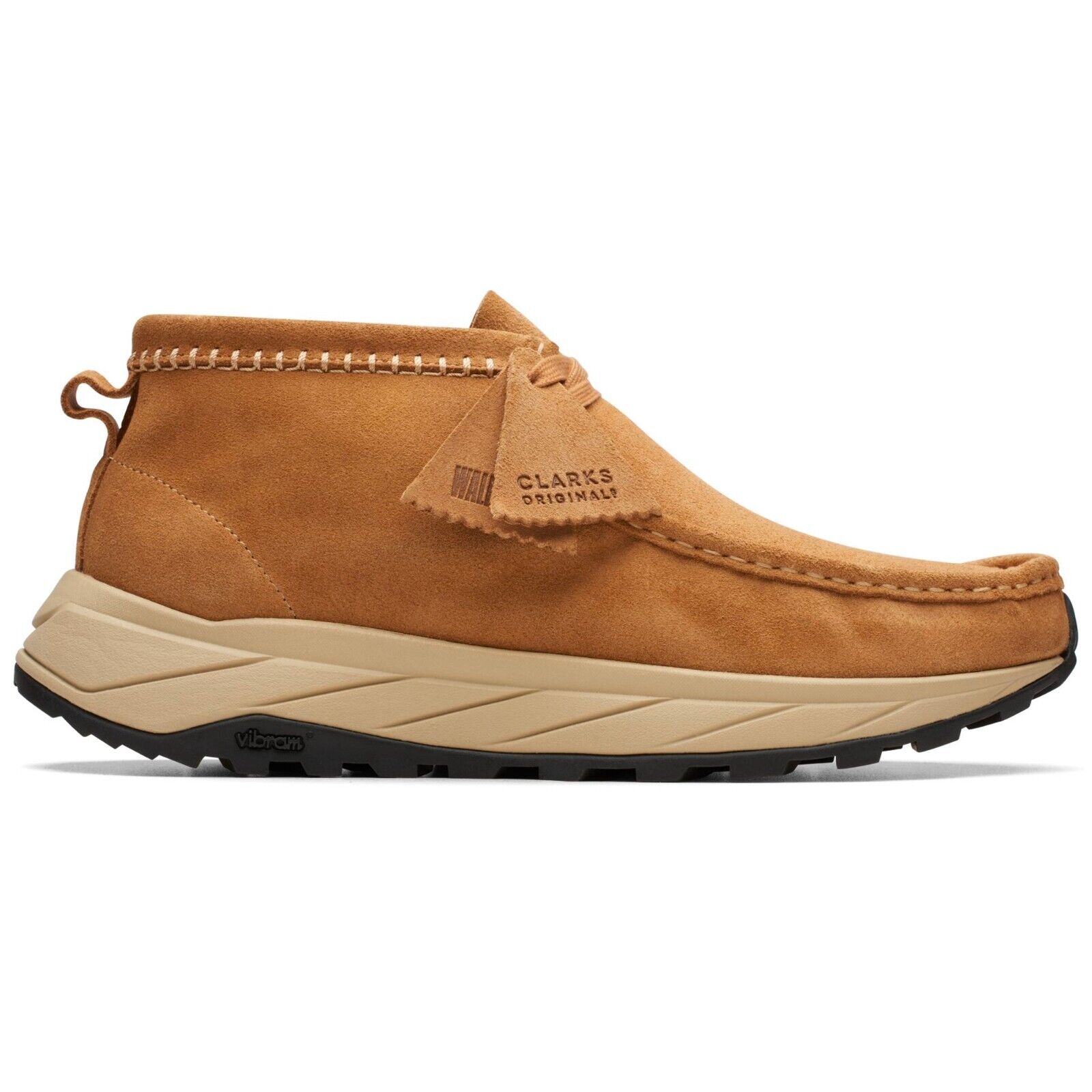 Clarks Originals - Wallabee Tor Shoes - Off White, Tan Suede Clarks Originals - Wallabee Tor Shoes - Off White, Tan Suede