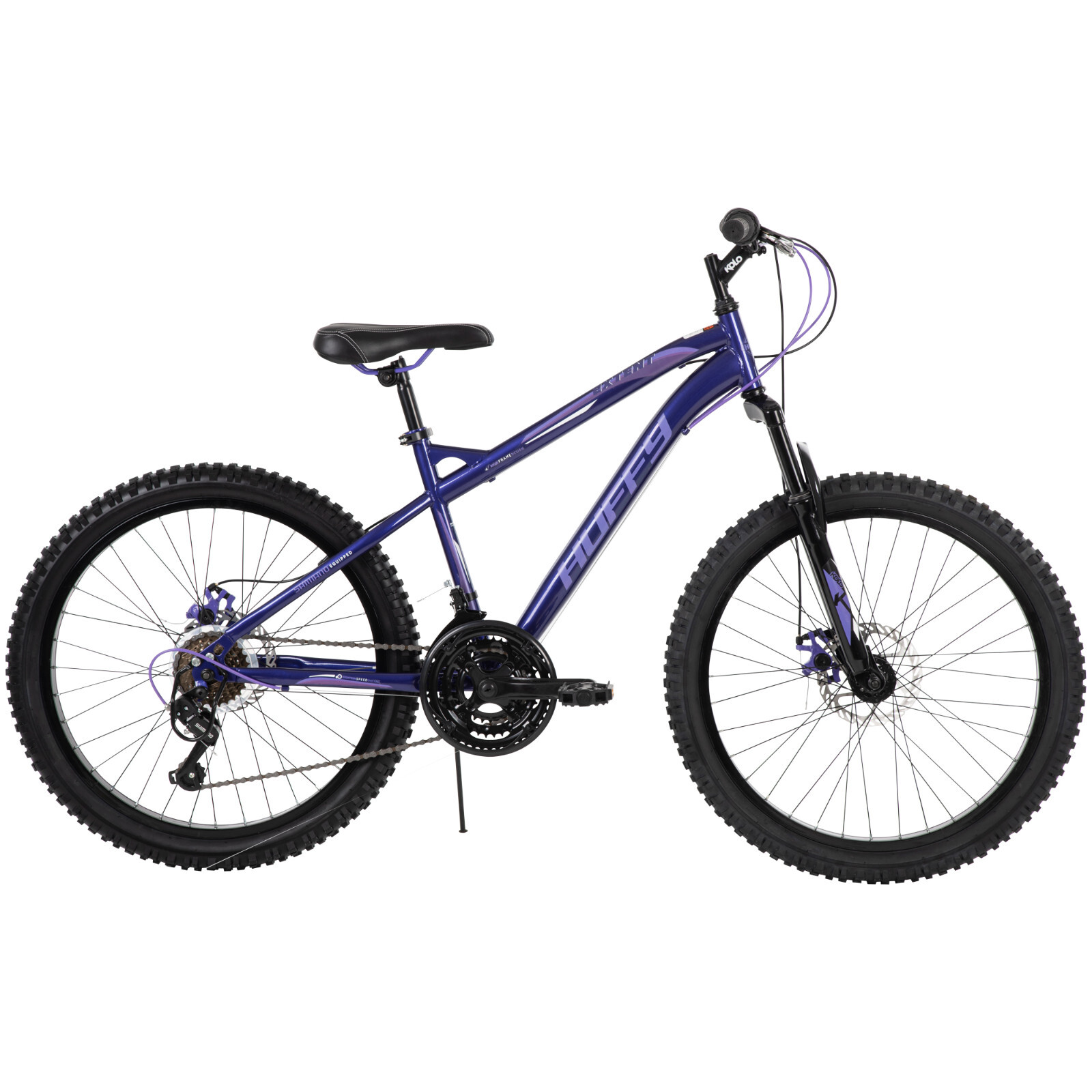 Huffy Extent Girls’ 24-inch Bike, Purple