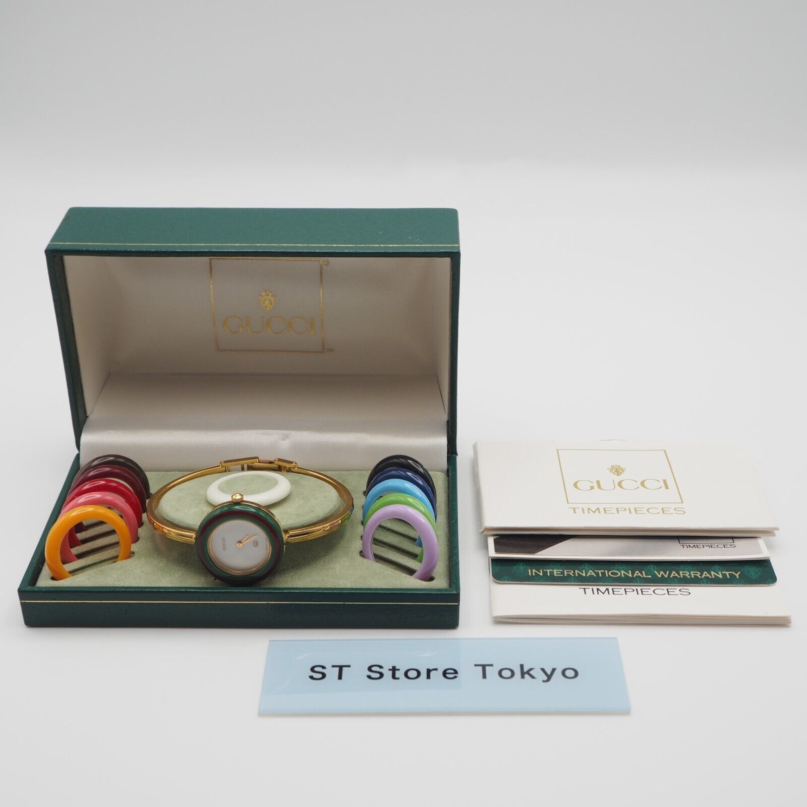 ★お求めやすく価格改定★ White Colors Watch Bezel Change Gucci EXC] Dial Bezel w/Box 時計