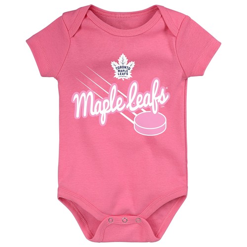 Outerstuff NHL Newborn (0M-9M) Торонто Мейпл Лифс Team Goals Creeper, розовый