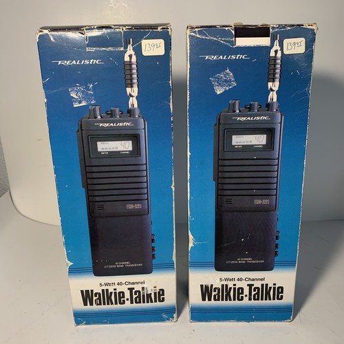 2x Realistic TRC 221 40Channel Walkie Talkie CB Radio TRC221 & BoxのeBay公認海外通販｜セカイモン