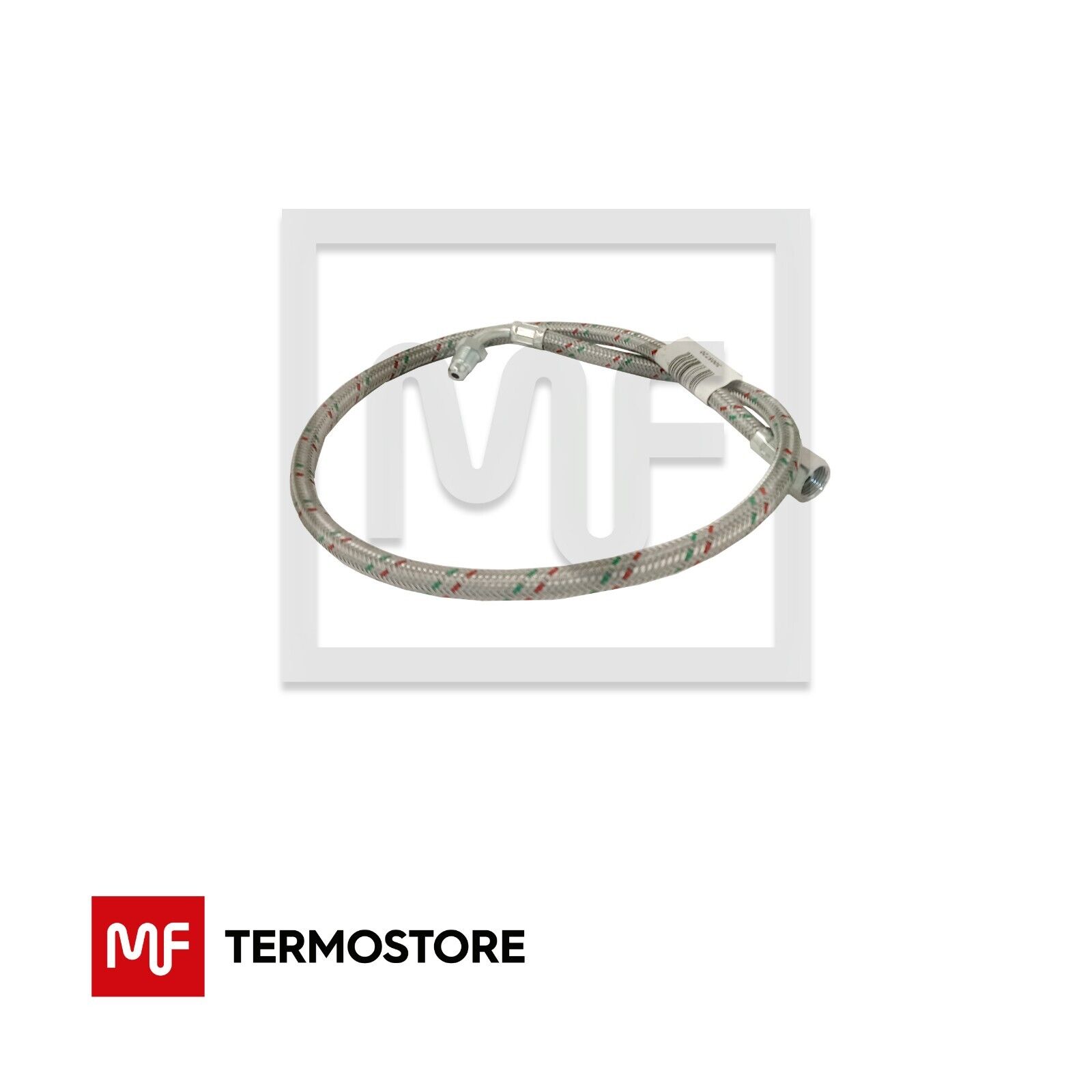 TUBO FLESSIBILE BRUCIATORI GASOLIO RIELLO MACTRON  3/8? F X 1/4? M 90° 80 CM