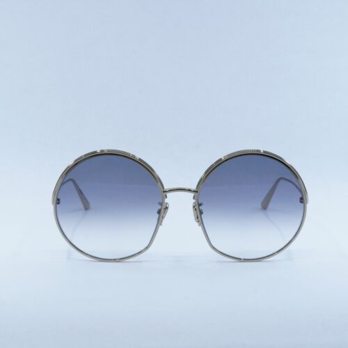 Pre-owned Dior Ever R1u C0a2 Gold/gradient Grey 61-18-140 Sunglasses Authentic In Gray