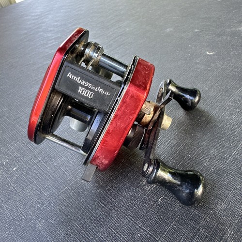 Vintage Abu Garcia Ambassadeur 1000 Fishing Reel Red