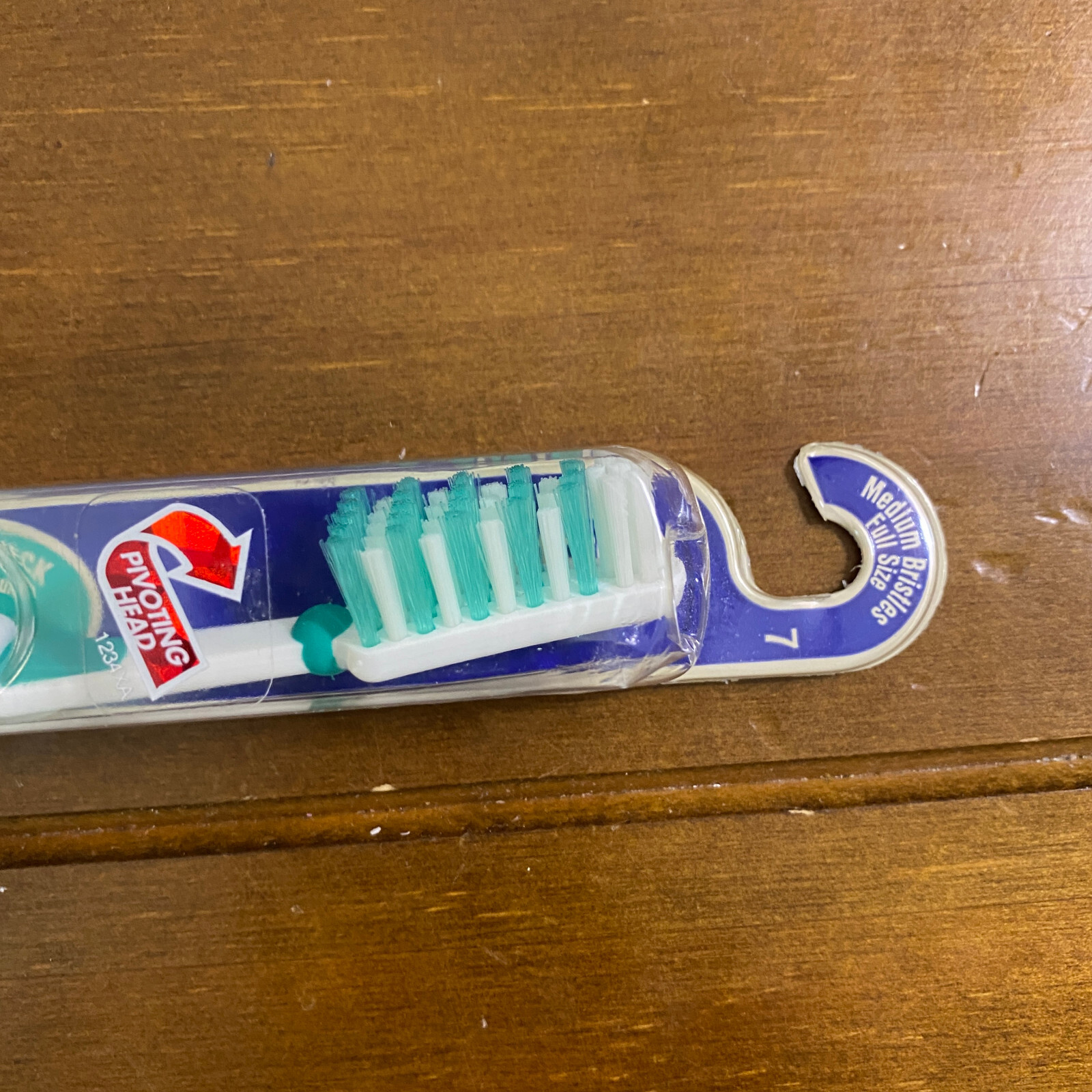 New Vintage Aquafresh Flex Direct Medium Bristles 7 Teal Green Toothbrush 1997