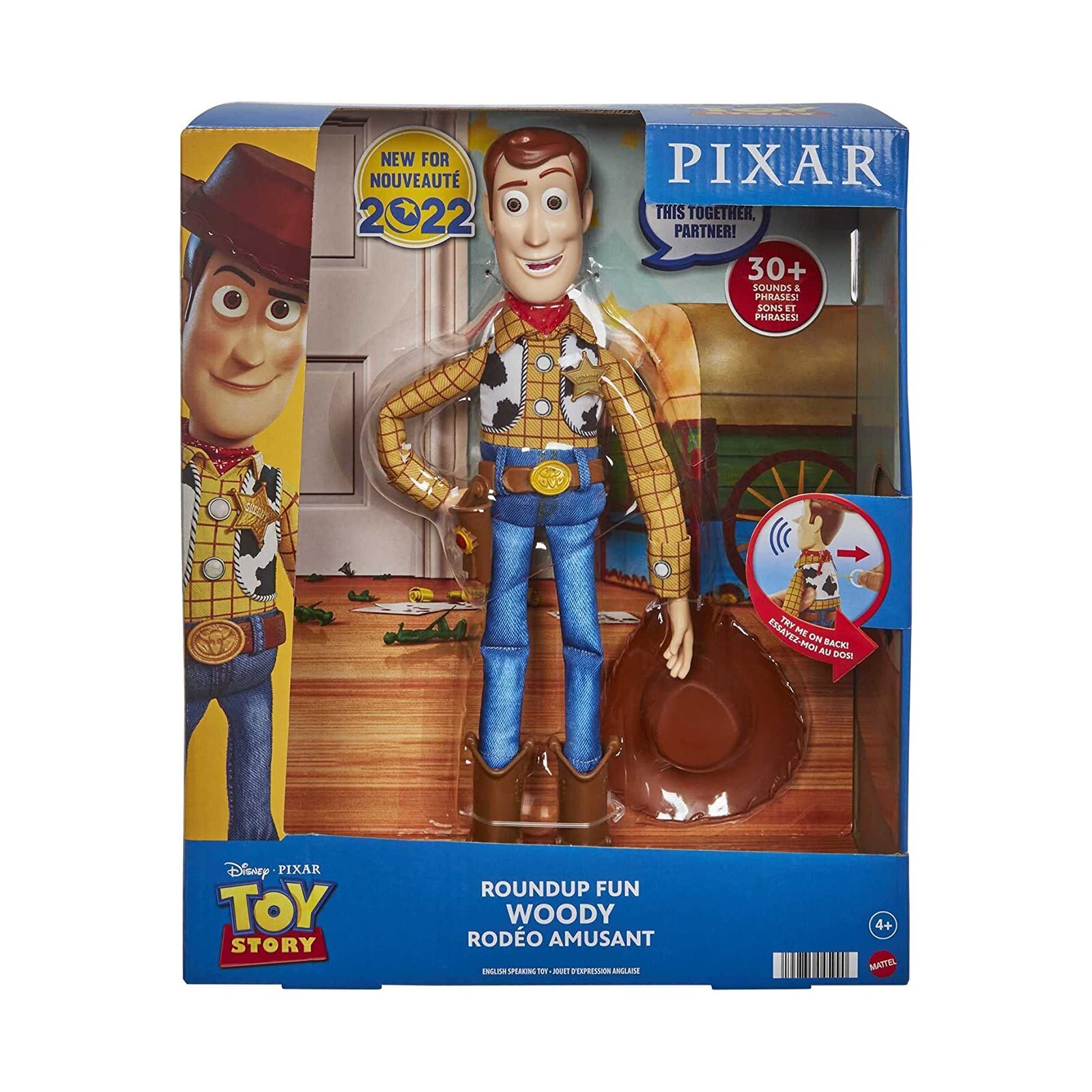 Mattel Pixar Toy Story Roundup Забавная фигурка Вуди размером 12 дюймов, НОВАЯ В НАЛИЧИИ