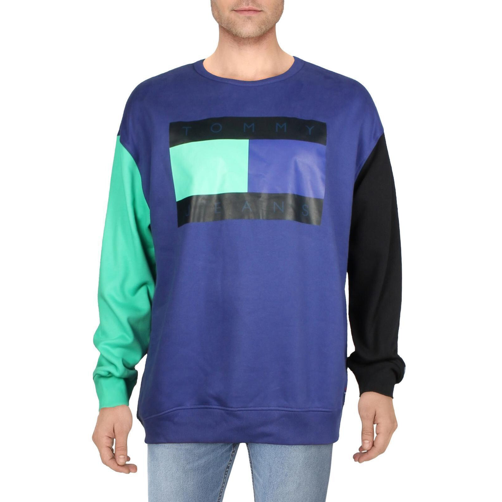 Tommy jeans sweatshirt sale colorblock