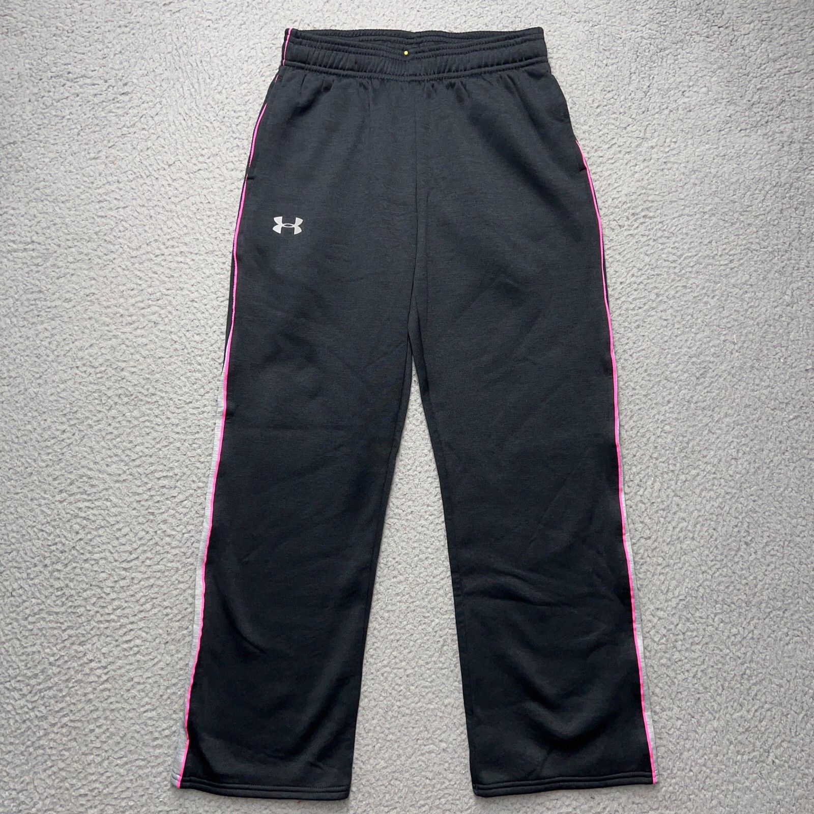 Youth Girls Medium Black Pink Gym Jogging Athletic