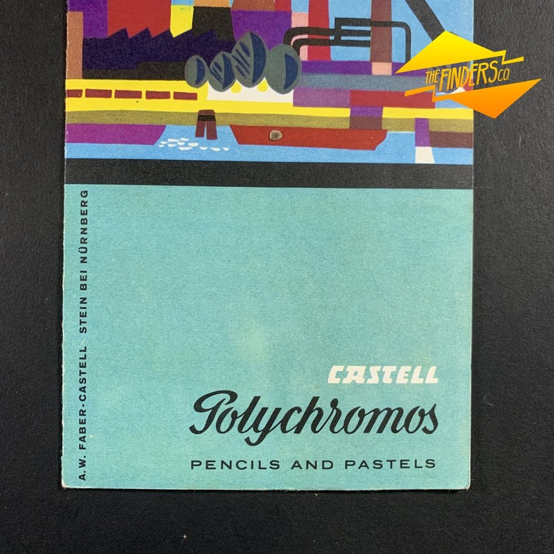 Vintage C 1950 S Faber Castell Polychromos Pencils Advertising Box Flyer Book Ebay