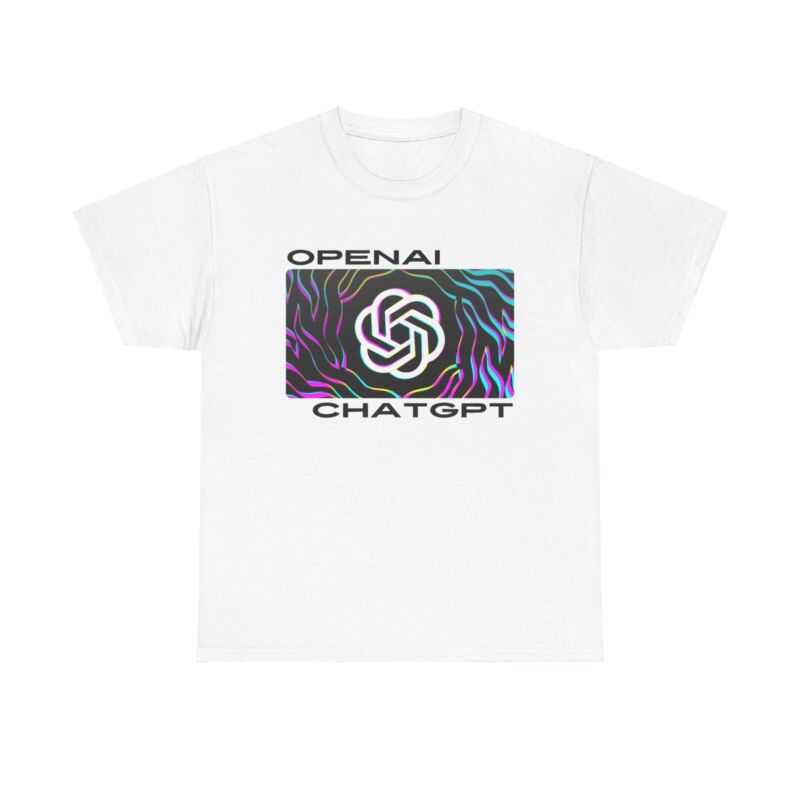 OpenAI ChatGPT Art T-Shirt - cool ai assistant chatbot tech