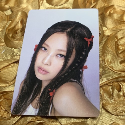 Jennie Blackpink Born Pink BLACK Edition Photocard, Fan Art Red