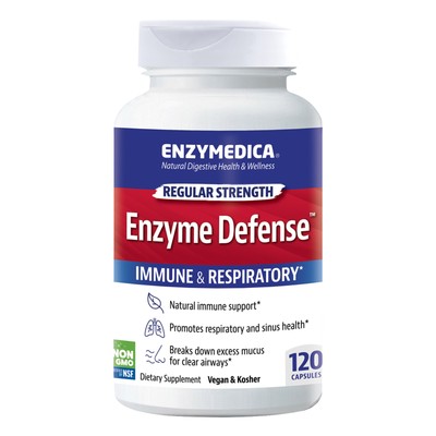 Enzymedica Enzyme Defense 120 капсул, натуральная поддержка иммунитета, без ГМО