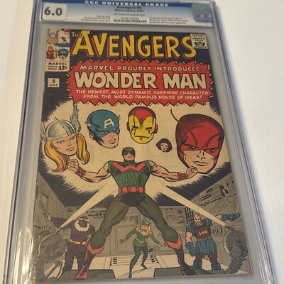 Avengers #9 CGC 6.0 1964 1st app & partial origin Wonder Man (Simon Williams)