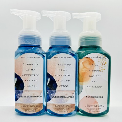 NEW! 3-PCS BATH & BODY WORKS WHITE BARN MIXED GENTLE FOAMING