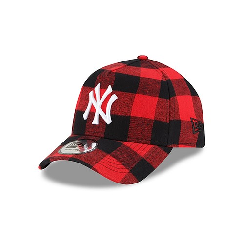 

[12593559] Мужская красная фланелевая кепка Snapback New Era MLB 9Forty - New York Yankees, Red flannel