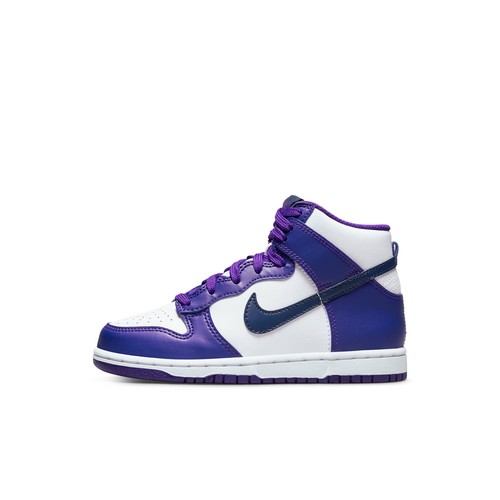 [DH9753-100] КРОССОВКИ ДЛЯ ДОШКОЛЬНОГО ВОЗРАСТА NIKE DUNK HIGH ELECTRO PURPLE ТЕМНО-СИНЕГО ЦВЕТА (PS)