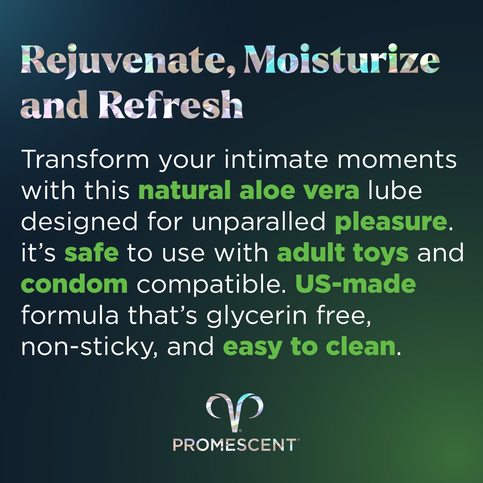 Promescent Sex Lube Personal Premium Water Based, Silicone and Aloe Long Lasting