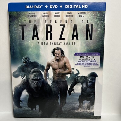 The Legend of Tarzan (Blu-ray/DVD, 2016) - Open Item
