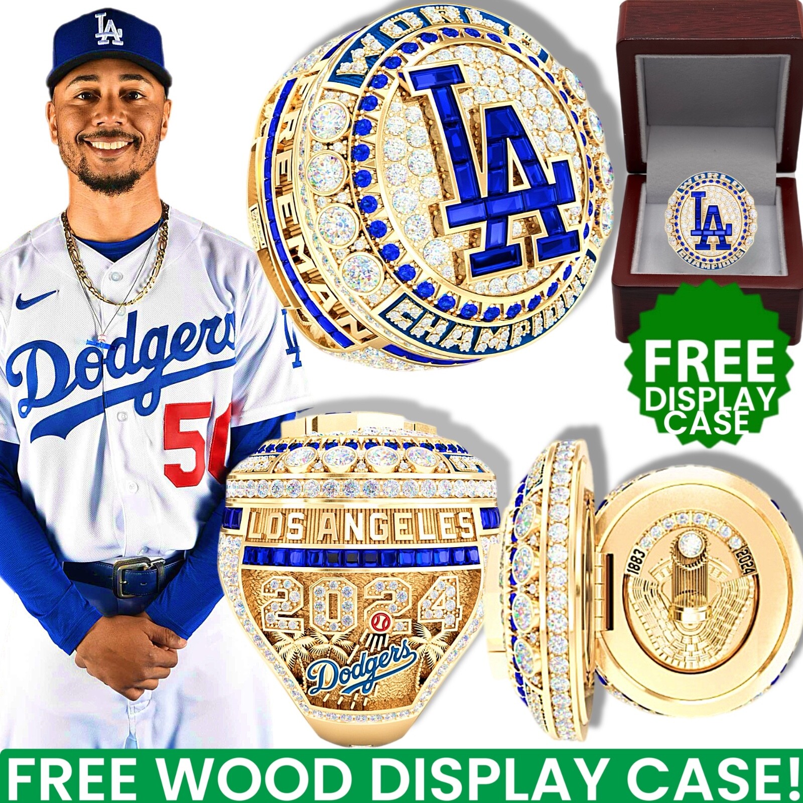 2024 MOOKIE BETTS LA LOS ANGELES DODGERS WORLD SERIES