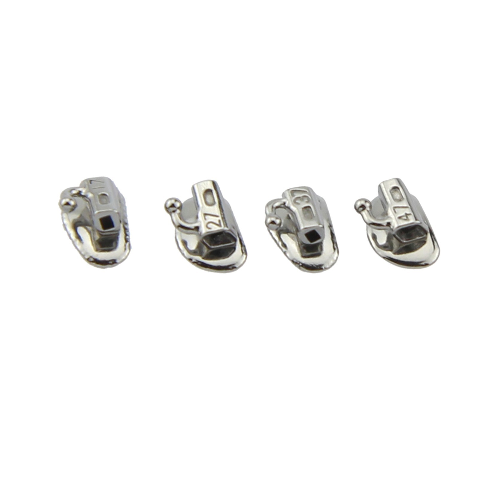 80pcs Dental Orthodontic Buccal Tubes 1st 2nd Molar Bracket MBT Roth 0.022 Mesh