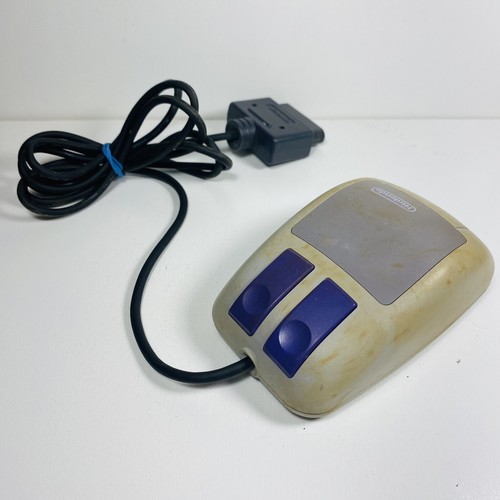 Mario Paint Mouse For Super Nintendo SNES Original Controller Yellowed EBG