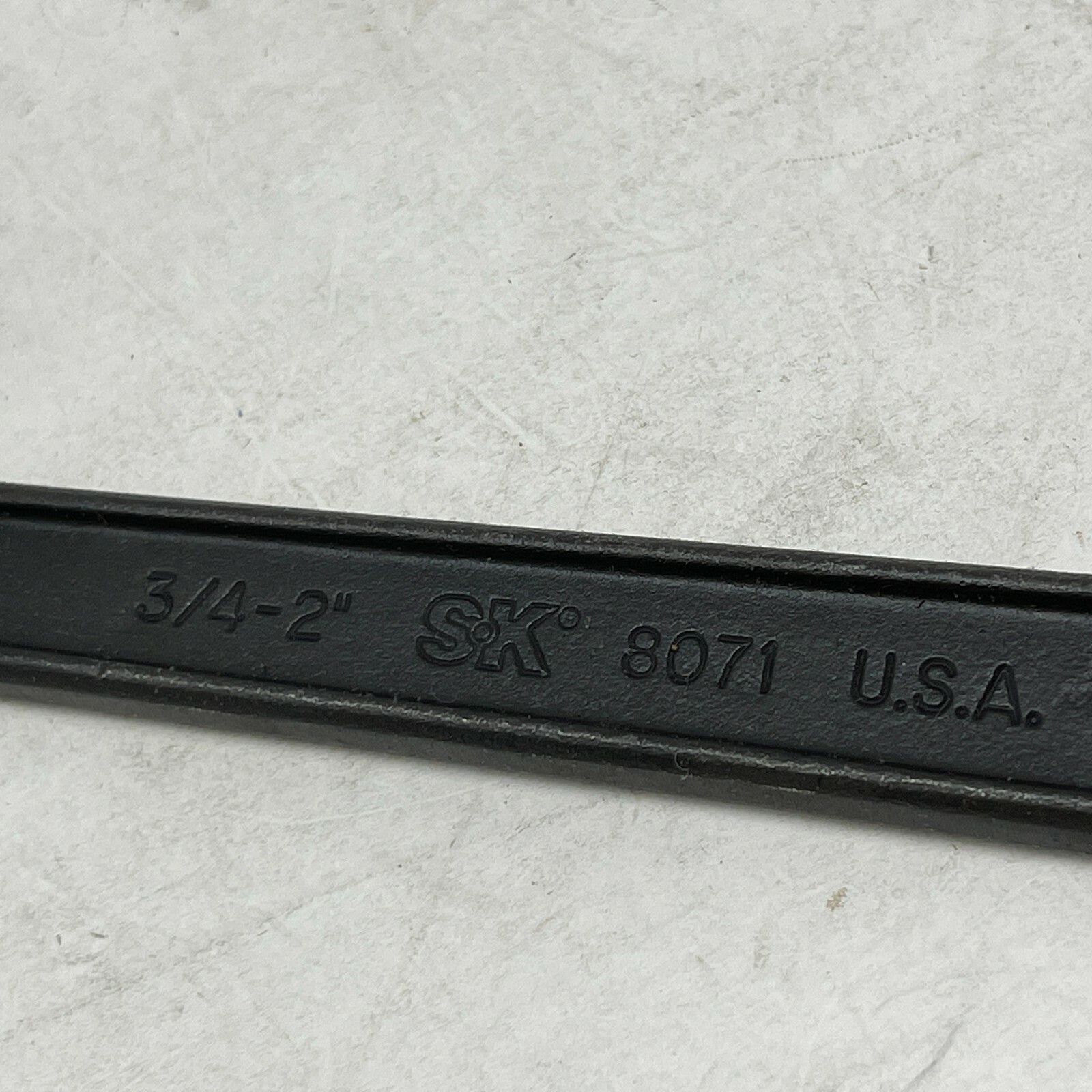 Vintage SK S-K Tools No. 8071 3/4" - 2" Spanner Hook Wrench Made in USA NOS