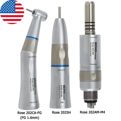 BEING Dental Low Speed Contra Angle Straight Handpiece Air Motor 4 Hole KAVO