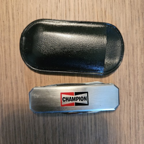 BARLOW CHAMPION Spark Plug Stainless MultiTool Folding Pocket Knife Vintage